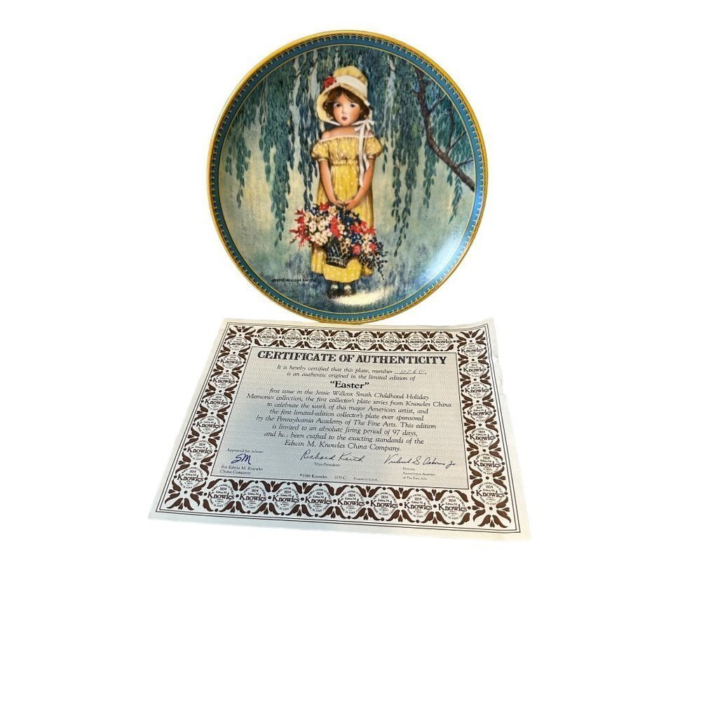 2564 New Vintage Edwin Knowles "Easter" Bradford Exchange Limited Collectors - Picture 10 of 11